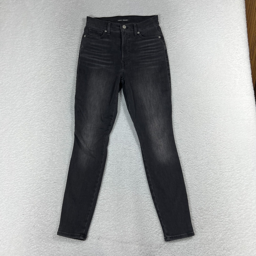 Lucky Brand Uni fit Black Ankle Skinny Stretch Jeans Size 3 27-29 A (26"x26.5)